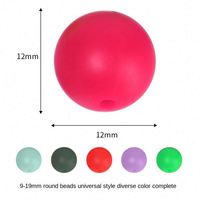 Cuentas de Silicona, Mezcla de Cuentas de 12mm y 15mm al por Mayor, Cuentas de Silicona para Bebés