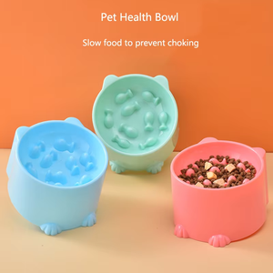 Bol à alimentation lente pour chien, petit bol anti-étouffement pour chat et chien, conception de protection du cou, dispositif d'alimentation pour chat et chien, fournitures pour animaux de compagnie - Product Image 6