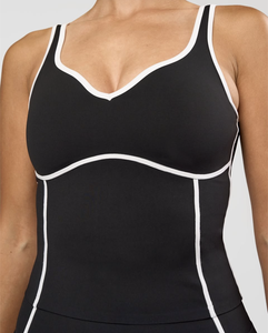 Completo Yoga Donna Estivo <span class=keywords><strong>Sexy</strong></span> a Righe Bianche Vestibilità Aderente KY - Abbigliamento Donna <span class=keywords><strong>Sexy</strong></span> all'Ingrosso Economico - Product Image 5