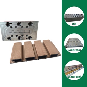 Tùy chỉnh khuôn PVC WPC PE Bọt <span class=keywords><strong>louver</strong></span> tường Bảng điều khiển Hội Đồng Quản trị coextrusion ASA khuôn đùn ngoài trời tốc độ cao chết hồ sơ công cụ bán buôn - Product Image 1