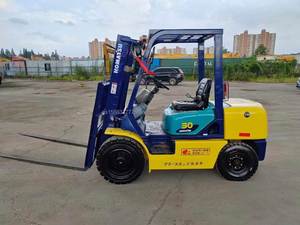 Montacargas Diésel Japonés Komatsu ISUZU Mitsubishi, Capacidad de Carga de 3000 kg, Certificado CE, Horquillas Telescópicas Usadas, CPCD30 - Product Image 5