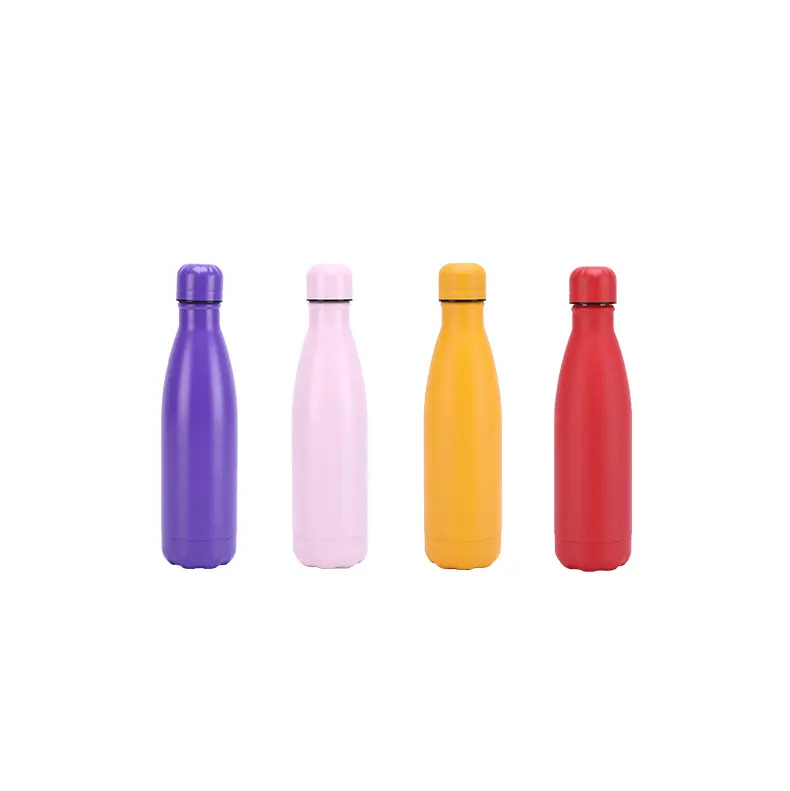 Custom Hot Sale 500ML 750ml 1000ML Double Wall Drinking Thermal Vaccum Insulated Cola Shape Stainless Steel Water Bottle