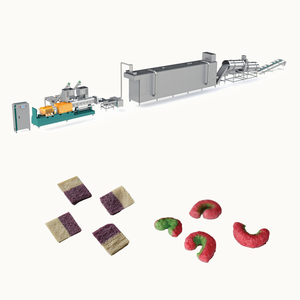 Ligne automatique industrielle de production alimentaire de collations bicolores ligne de traitement d'extrudeuse de casse-croûte de boucles de maïs chips - Product Image 6