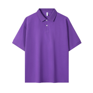 Polo de Manga Corta para Hombre, Verano, Color Sólido, Algodón 270g, Talla Europea, Ropa de Trabajo, Logotipo Personalizado, Uso Diario - Product Image 2