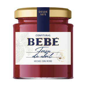 Confiture de fraises Beb 280G, faite avec du sucre de canne, sans gluten - Product Image 1