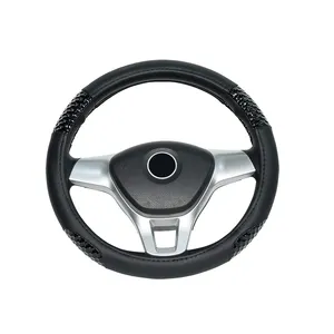 popular style Colorful leather Car Steering Wheel Cover Carbon Fiber Car Steering Wheel Cover suede steering wheel covers