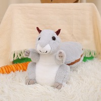 Originalité personnalisée écureuil en peluche confortable écrou transformer écureuil poupée fille oreiller de couchage comme cadeau pour les enfants ami