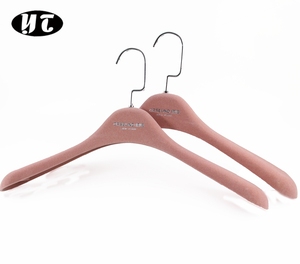 Di alta classe di velluto viola <span class=keywords><strong>abiti</strong></span> e <span class=keywords><strong>abiti</strong></span> da sposa vestiti di plastica gancio con logo argento - Product Image 2