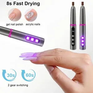 Nail Drill Machine Electric Nail Polisher with UV LED Nail Lamp Electric Nail Sander <b>File</b> for Manicure Professional Nail Drill - Product Image 4