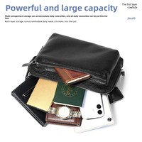 Sac à bandoulière pour homme, nouvelle arrivée, en cuir véritable, grande capacité, multifonctionnel, en cuir de vache tanné végétal