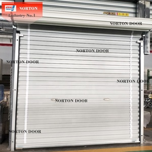 Porte manuelle enroulable en acier 10x10 pour entrepôt, porte automatique à volet roulant - Product Image 4