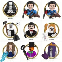 Figuras Mini de Bloques de Construcción ABS, Estilo Halloween, Adorno de Escritorio Coleccionable DIY, Regalo Festivo para Adolescentes y Coleccionistas