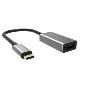 Nhôm Nhỏ Gọn USB C Để Displayport Adapter 4K Loại C Nam Để Dp Nữ Cable Adaptor Thunderbolt 3 Cho Macbook Pro