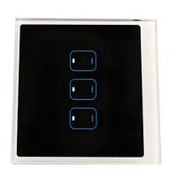 Plaque en verre trempé imperméable anti-buée avec logo personnalisé imprimé en soie pour miroir intelligent de salle de bain avec panneau de commande tactile