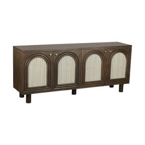 Solid Mango Wood <b>Sideboard</b> Cabinet with Multi Storage Compartments Durable Dining Room Furniture with Smooth Matte Finish - Product Image 3