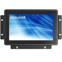 Écran tactile capacitif industriel Bosunre IP65 de 7 pouces à cadre ouvert, 10 points de contact, moniteur LCD PCAP 1024x600, boîtier métallique, contrôle HMI