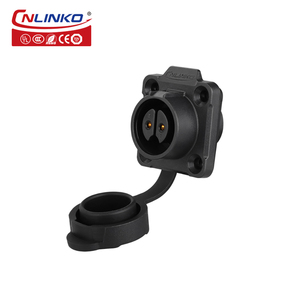 Wasserdichter Elektrischer Steckverbinder <span class=keywords><strong>2</strong></span>-polig Kabel 10A 400V Push-Pull Industriestecker - Product Image 4