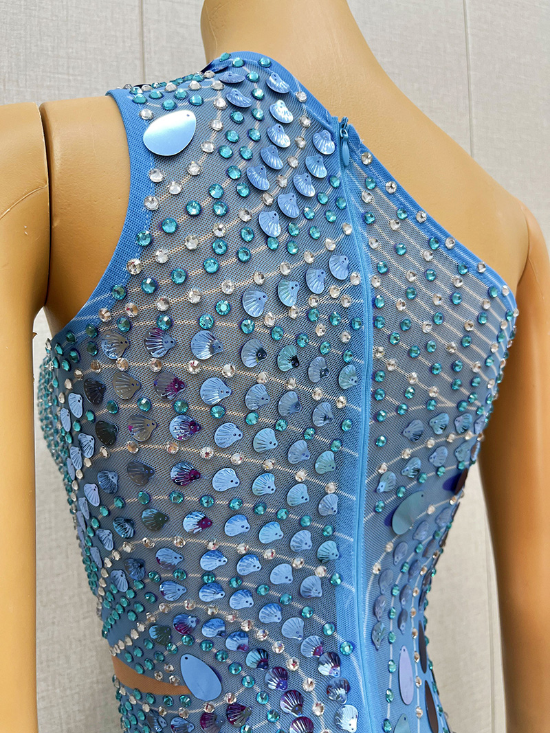 blue dress for wedding reception