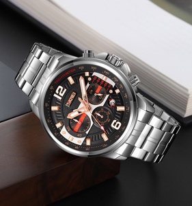 Montre de luxe OEM fabriquée en Chine, en acier inoxydable, alliage, quartz, verre saphir, boîte cadeau, mode, affaires, <span class=keywords><strong>CHENLONG</strong></span>, étanche 3BAR - Product Image 2