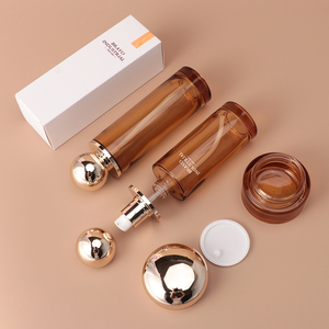 ขวดน้ำหอมแก้วสีเหลืองอำพันขนาด30มล. 50มล. 100มล. แบบพกพาขวดน้ำหอมแก้วใสทรงกลมพร้อมบรรจุภัณฑ์ - Product Image 2