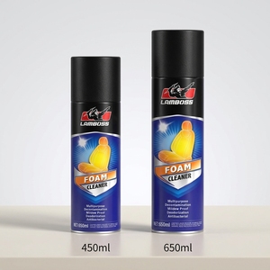 LAMBOSS 650ML Lemon Scented Multipurpose Foam Cleaner Zero Residue for <strong>Automotive</strong> and Household Leather Sofas - Product Image 3