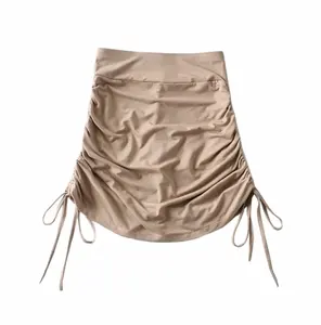 Runwaylover 1715 High Waist 2023 Ladies Sexy Pleated Mini Skirt