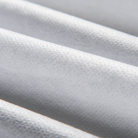 Tissu d'interfaçage non tissé blanc en gros entoilage thermocollant en micropoint non tissé de poids moyen