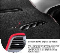 Muchkey Armaturenbrett-Abdeckung Passend für Nissan Tiida 2005 2006 2007 2008 Armaturenbrettmatte mit Silikon-Rutschfester Unterseite Blendschutz