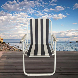 Sedia <span class=keywords><strong>da</strong></span> Pesca e Spiaggia Pieghevole Moderna in Acciaio Inossidabile Senza Schienale con Tessuto Oxford, Ultra Leggera e Portatile per <span class=keywords><strong>Campeggio</strong></span> all'Aperto - Product Image 2