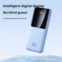 Banco de Energía Portátil de Alta Capacidad 10000mAh PD 20W con Pantalla LED, Batería de Litio 18650, Resistente al Agua, Carga Rápida y Entrada USB