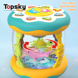 Popular educación temprana plástico Musical luz Fidget juguete <span class=keywords><strong>para</strong></span> niños electrónico océano giratorio bebés teclado instrumento bebé juguete - Product Image 3