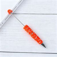 Nouveau stylo diamant AB impeccable 2026, couleur bonbon fluorescente, motif dessin animé mignon, stylo perlé pour la pop européenne et américaine