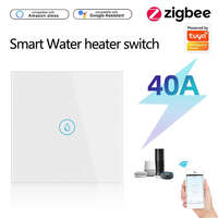 Prix usine 20A 40A Tuya Zigbee Smart AC Commutateur Chauffe-eau/Chaudière Électrique Maison Télécommande WiFi Tactile Interrupteur Mural