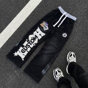 <span class=keywords><strong>Pantaloni</strong></span> Cargo Unisex <span class=keywords><strong>di</strong></span> Alta Qualità Personalizzati, <span class=keywords><strong>Pantaloni</strong></span> Sportivi Larghi con Bottoni, Joggers da Palestra <span class=keywords><strong>per</strong></span> Uomo - Product Image 1