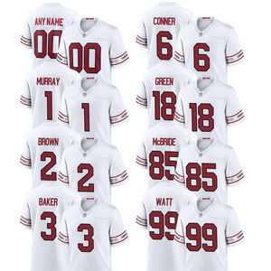 2025 Herren Arizona Trikot Maßgefertigte American Football Shirts Genähte Bestickte Jugend-Uniformen Sportbekleidung mit Logos Weiß - Product Image 1