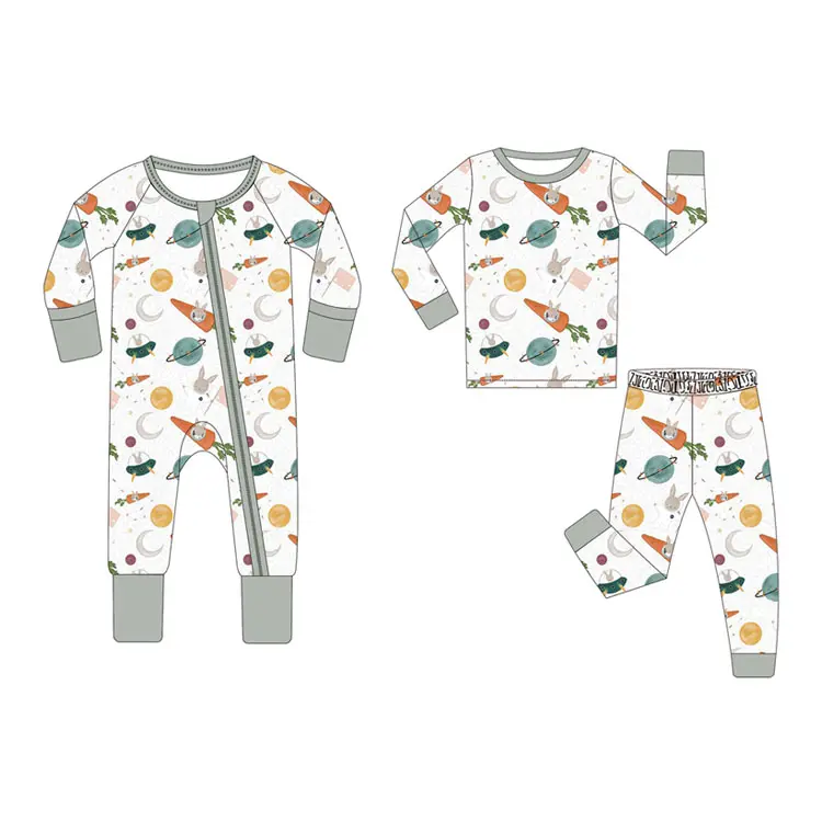 Bamboe Baby Meisje Romper Bamboe Pyjama Slaper Kleding Meisjes 0-3 Bamboe Kids Custom Kleding