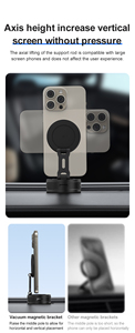 360 graus rotação super forte sucção vácuo celular móvel dobrável stand carro magnético telefone titular - Product Image 6
