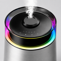 Humidificateur à ultrasons à brume froide 7L pour la maison et la chambre, débit de brume de 250 ml/h, avec lumière LED 7 couleurs, minuterie et réservoir en acier inoxydable