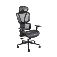Chaise de bureau ergonomique professionnelle à dossier haut, pivotante, confortable et réglable en hauteur, chaise de direction en nylon