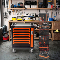 Servante d'Atelier Roulante Personnalisable à Sept Tiroirs, Établi Classique en Métal, Plateau Latéral en Plastique, Boîte à Outils OEM pour Atelier