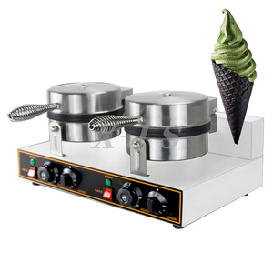 상업용 더블 플레이트 벨기에 와플 베이커 와플 메이커 기계 - Product Image 3