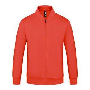 Sweat-shirt zippé en coton Tencel uni, col baseball, coupe ajustée, personnalisable avec logo, idéal pour les restaurants et les barbecues. - Product Image 4