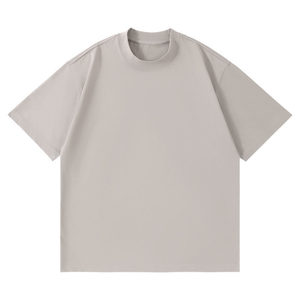 เสื้อยืดสั่งทำ สีพื้น ผ้าฝ้าย 250 กรัม คอกลม แขนสั้น สำหรับกิจกรรมสันทนาการ สีเทา - Product Image 1