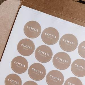 Pâte adhésive d'autocollant de cachetage de décoration de boîte d'emballage de cuisson de papier d'étiquette de gâteau fait main pour l'emballage efficace - Product Image 3