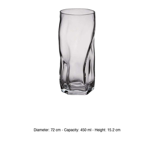 แก้วน้ำเย็น Bormioli Rocco Sorgente ขนาด 45.5 ซล. สูง 15.2 ซม. เส้นผ่านศูนย์กลาง 7.2 ซม. - Product Image 3