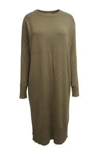Suéter Cárdigan de Punto Verde Oliva Unisex, Cuello Redondo, Manga Larga, Corte Regular, Ropa Casual de Invierno - Product Image 2