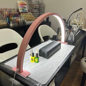 Lámpara LED de Media Luna para Maquillaje, Artistas del Tatuaje, Iluminación de Uñas y Pestañas, Salón de Belleza, Lámpara de Mesa - Product Image 4
