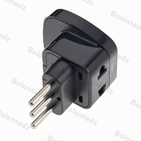 Alta calidad Universal UK/US/EU/AU a Italia italiano 3pin enchufe de viaje una División Dos convertidor Adaptador tipo L adaptador de enchufe convertir