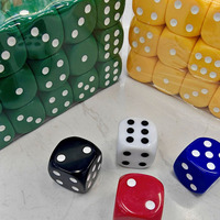 Cubes acryliques de couleur unie aux coins arrondis, grands dés D6 de 30 mm pour jeux de société