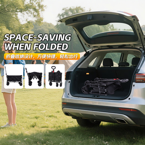 Fashion Design Collapsible 4 Wheels Heavy Duty High Load-Bearing Capacity Lightweight Utility Camper - Product Image 2